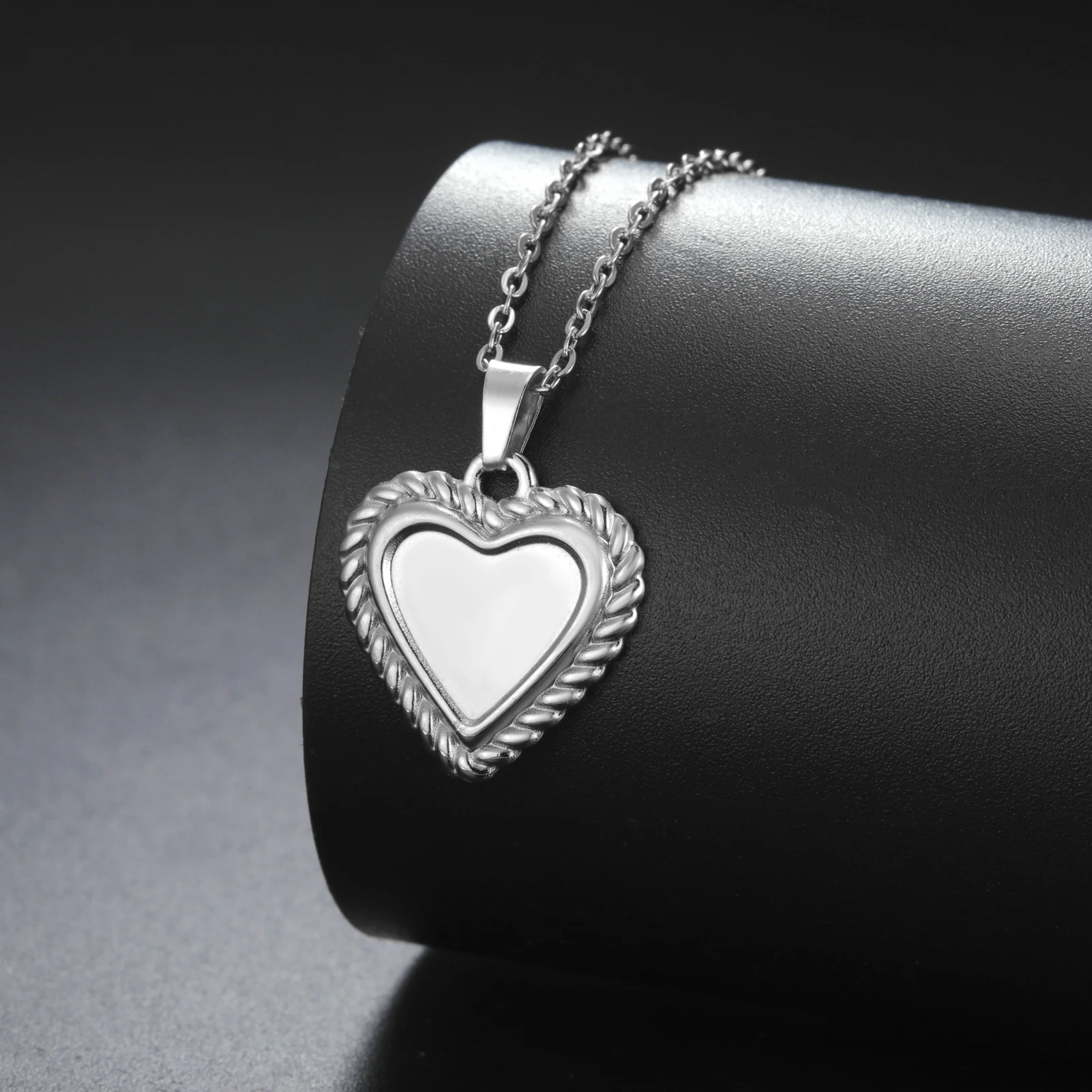 COOLTIME элегантное ожерелье в форме сердца для женщин, ожерелье с подвеской в форме сердца из нержавеющей стали, подарок для нее/любителя, 2025, ювелирное изделие, подарок, новинка