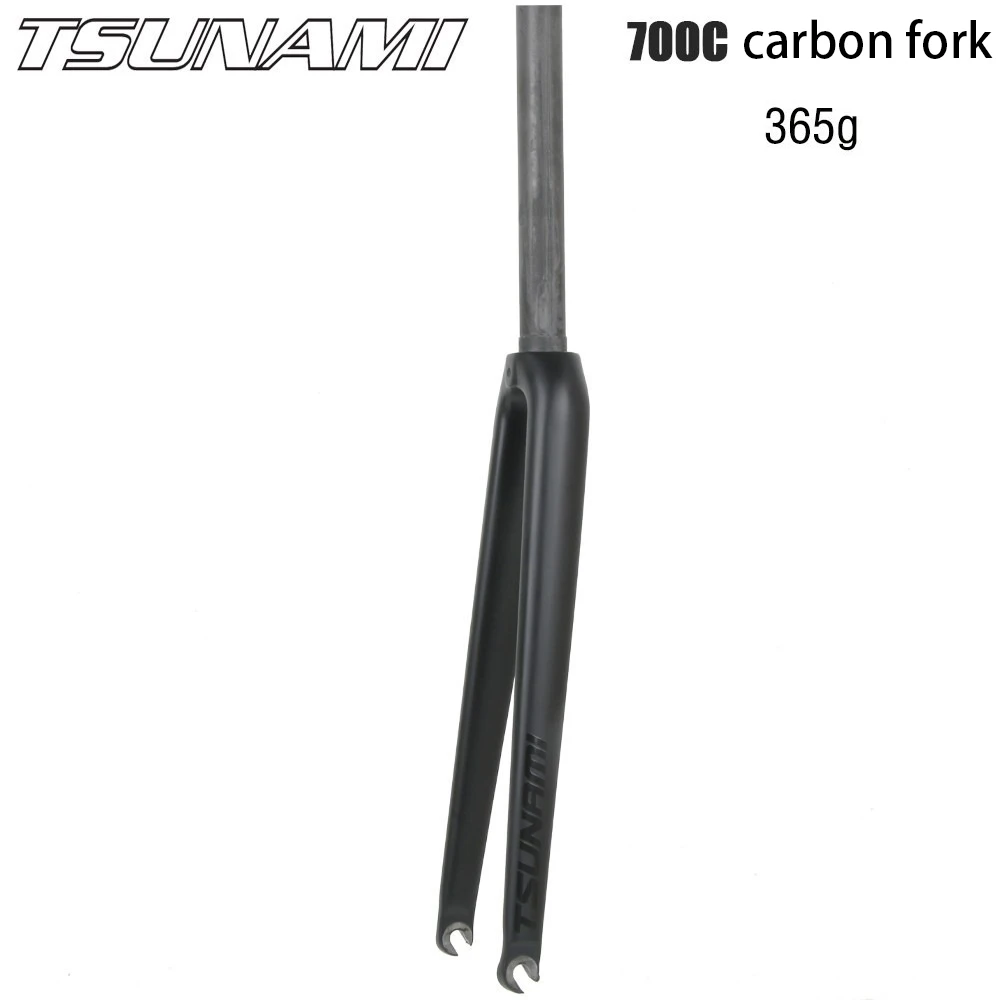 Carbon Fiber 700C Road Bike TSUNAMI Fork Bicycle Parts