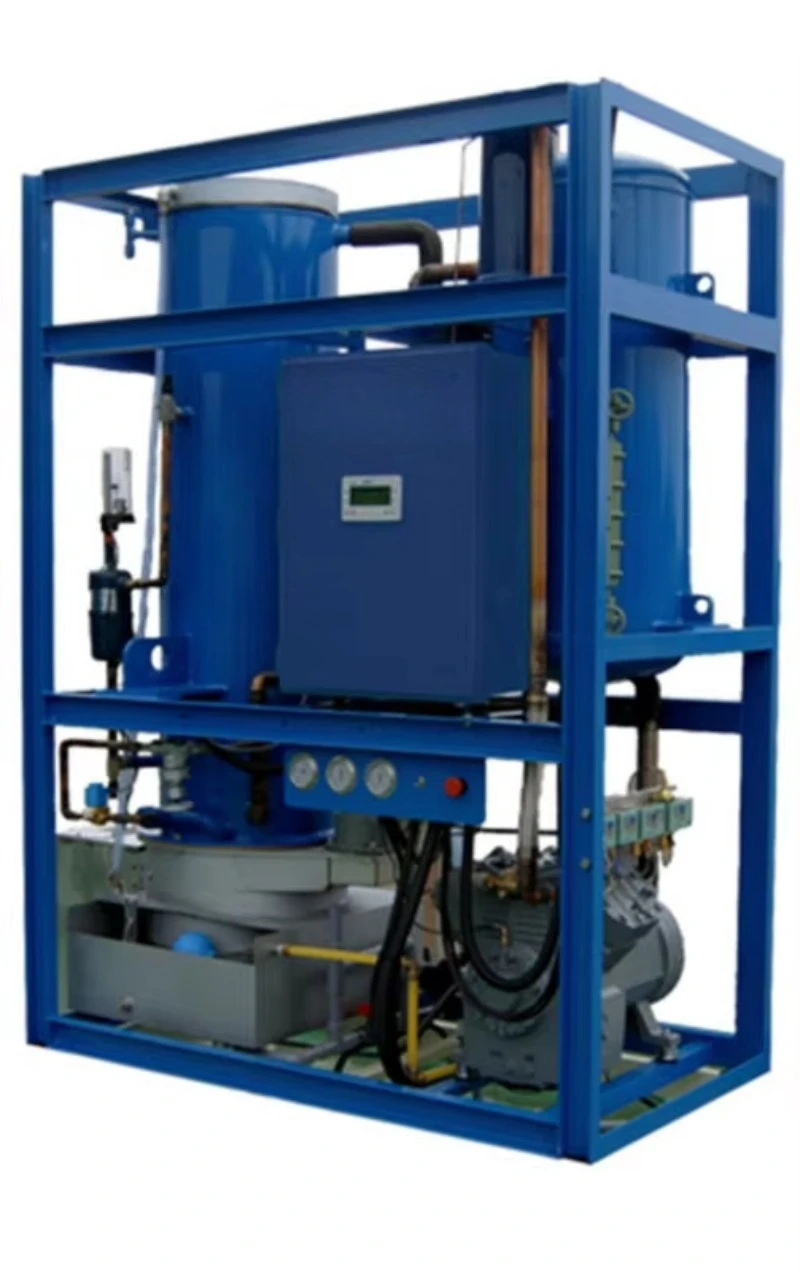 Industrial Tube Ice Maker for Beverage Food Processing Liquid Cooling Slow Melting Cylindrical Ice Machine Custom