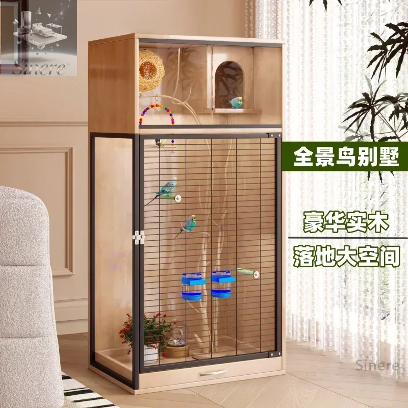 

Customizable Bird cage, parrot , tiger skin, Xuanfeng myna, large extra large, customized luxury villa, transparent breeding