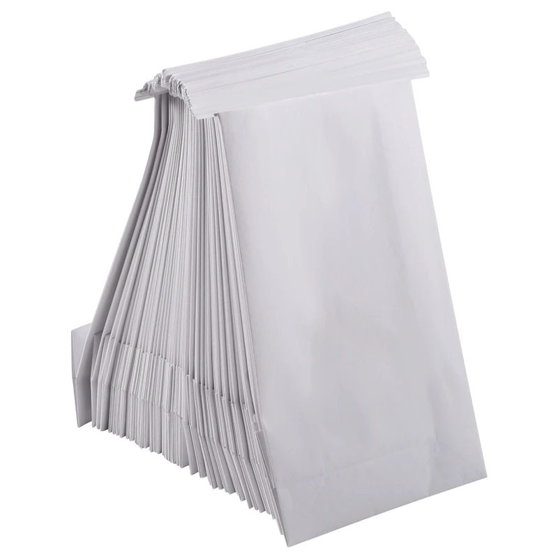 50 Pcs Vomit Bags White Throw Up Sick Bags For Motion Morning Sickness And Hangovers Travel Disposable Paper Puke Bag