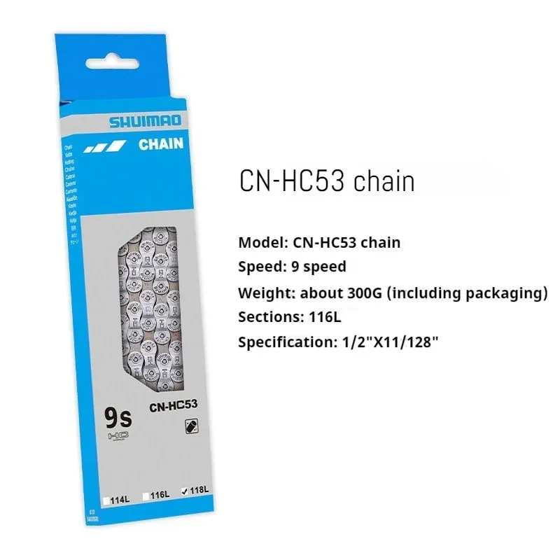 Original Mountain Bike Chain 9/10/11/speed Road Bike Parts High Quality Replacement Bike Chain Cn-hc53 Chain Accessories image 2