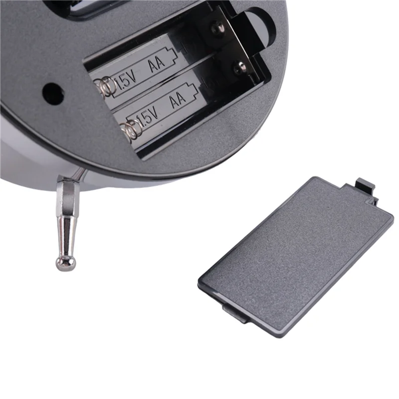 

4-дюймовый ретро-громкий будильник, бесшумный, нетикающий, кварцевый, с подсветкой, будильники с двумя колокольчиками для спален, прикроватные, прочный