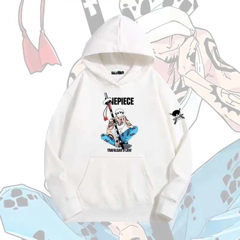 

ONE PIECE Fashion Hooded Sweater Japanese Spring and Autumn Cartoon Animation Trafalgaro Trendy Brand Loose Hoodie Jacket
