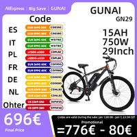 GUNAI GN29 Electric Bike For Adults,750W Motor 29\