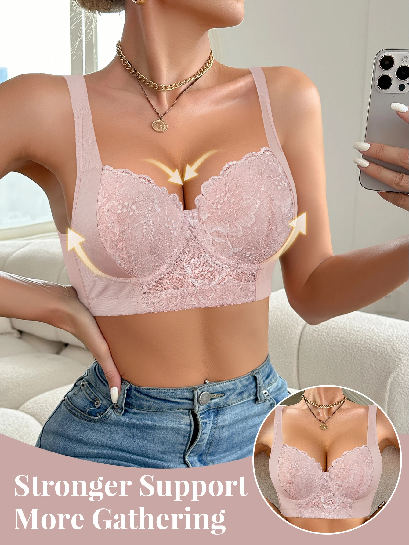 Thumbnail 4 - #74 Push-Up Lace Bras Ranking List in 2026