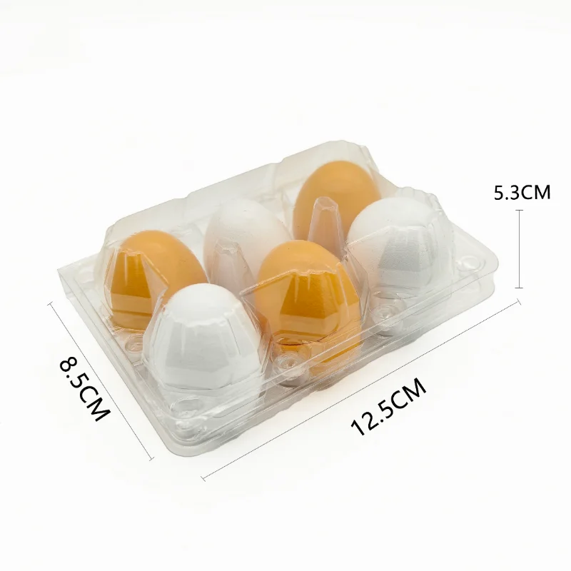 6pcs Simulation Wooden Eggs Toys Set Kids Pretend Play Wood Food Eggs Yolk Kitchen Food Children Kid Education Montessori Toys