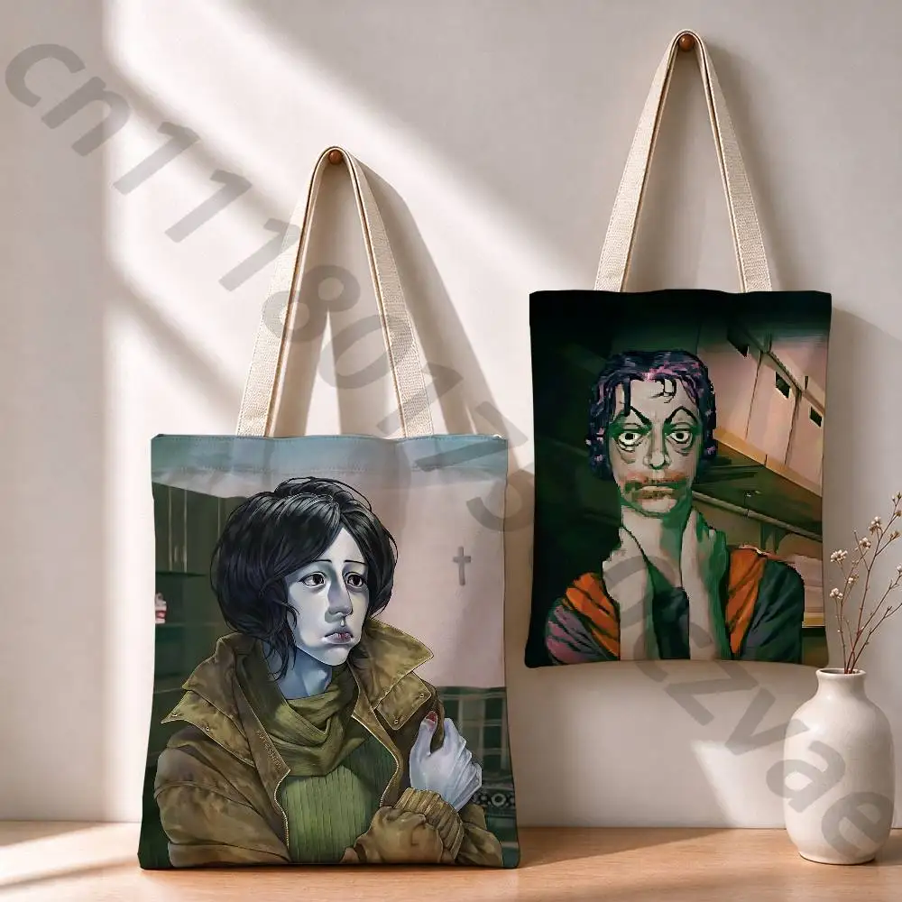 No Im Not a H-Human Reusable Fashionable Backpack Multifunctional Handbag Canvas Shopping Bag