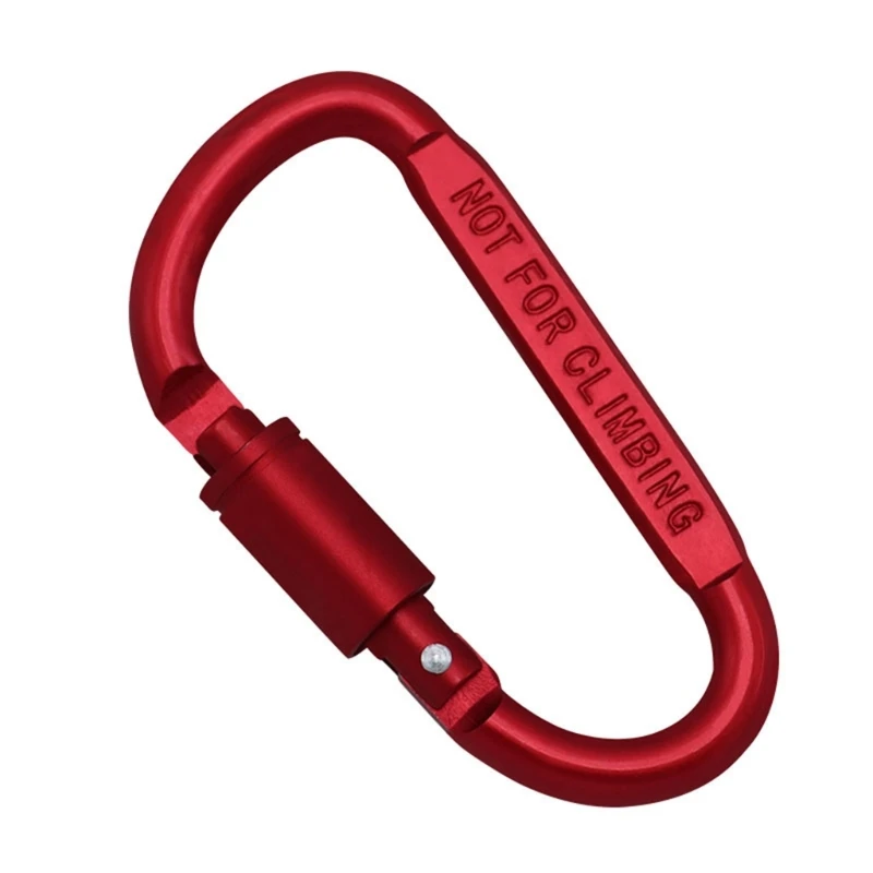 Fibbia multiuso a forma D Moschettone da arrampicata in lega alluminio Ganci Clip Twistlock D-ring Clip bloccaggio da