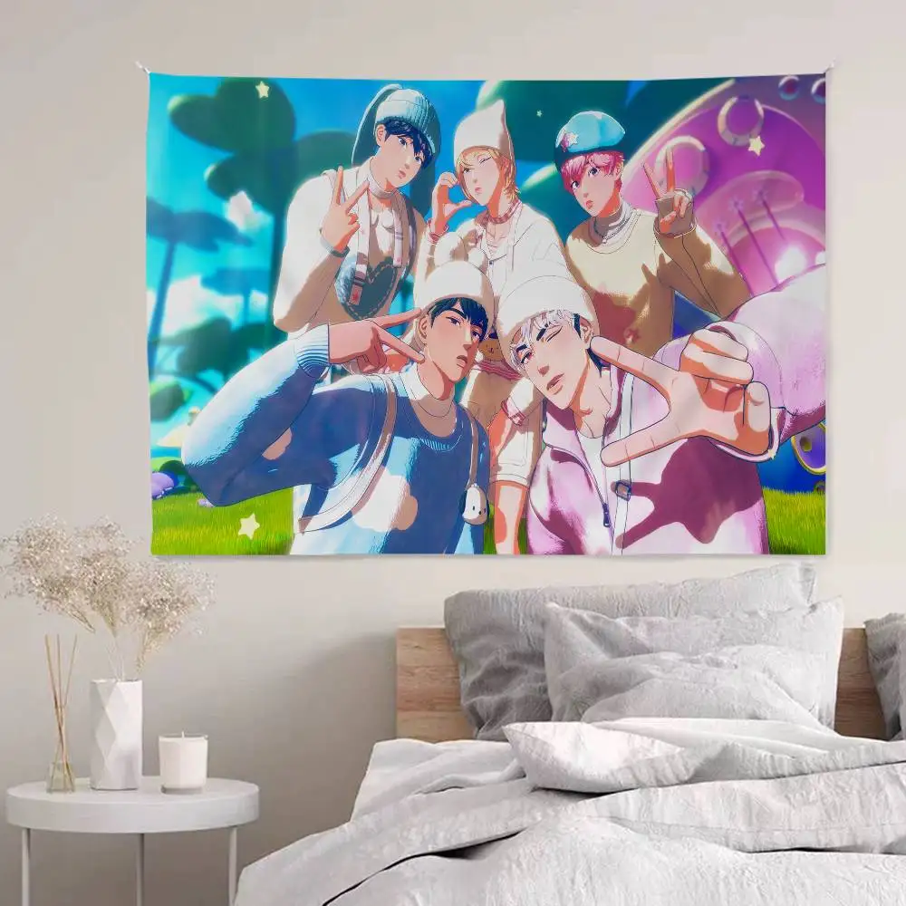 KPOP PLAVE Hanging Bohemian Tapestry Bohemian Wall Tapestries Mandala Cheap Hippie Wall Hanging