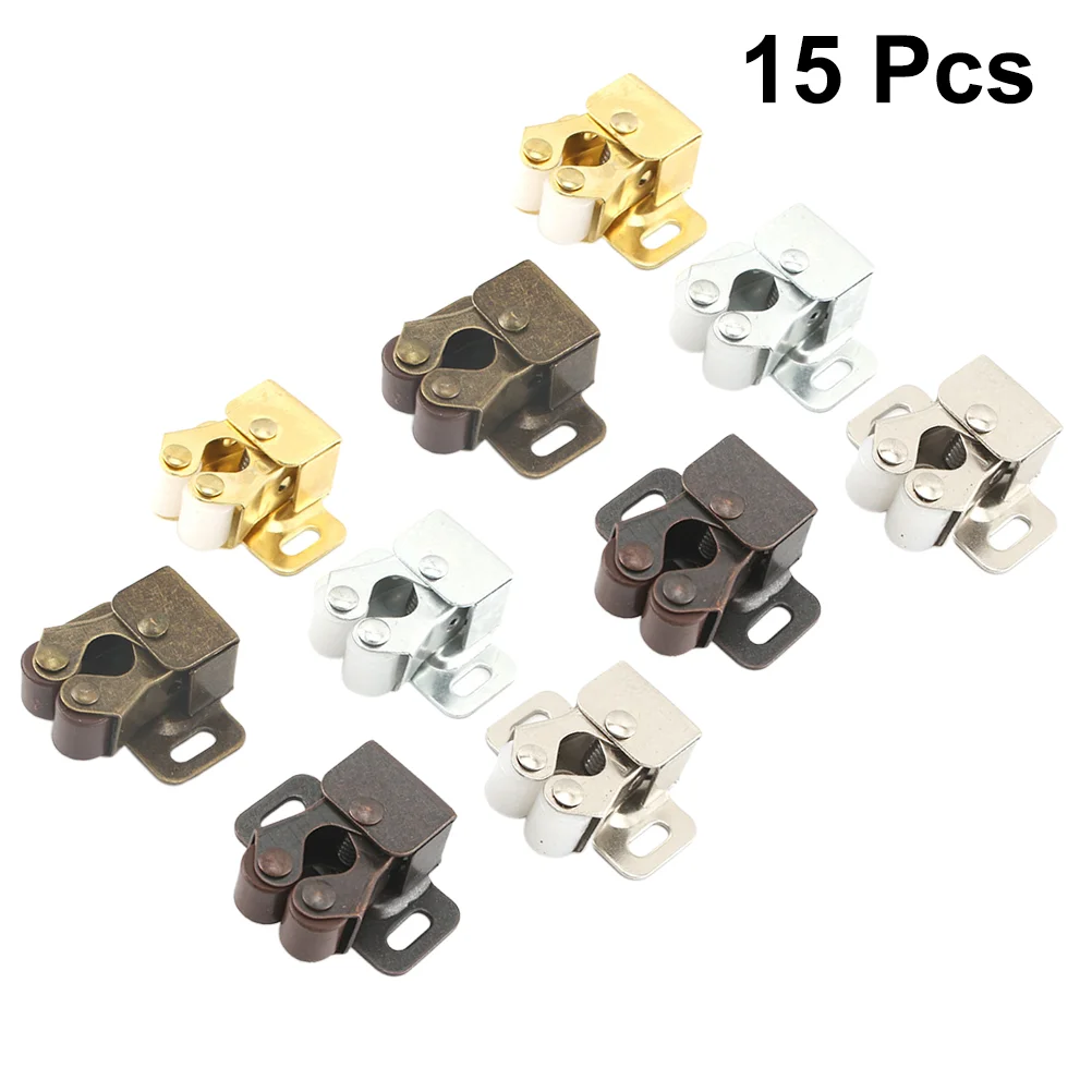 

15 Pcs Vintage Cabinet Latches Kitchen Cabinets Boat Door Wardrobe Clip Touch Bead Ball Catch