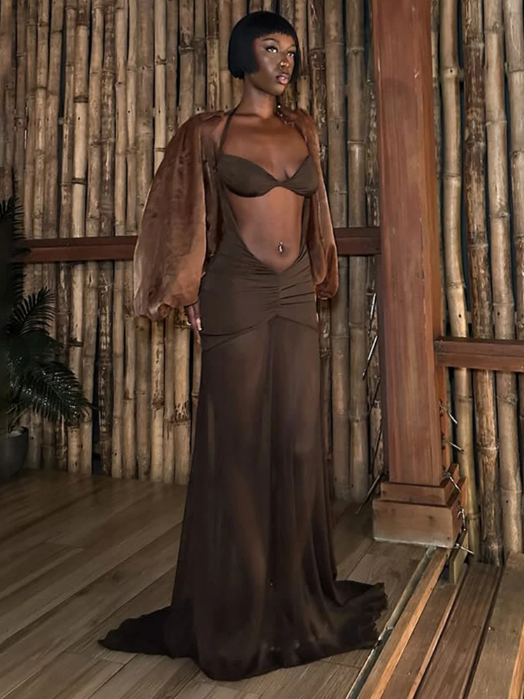 Cutenew Sexy Chic 2-teiliges Set Frauen Puff Volle Hülse Satin Crop Top + V Taille Patchwork Röcke Passenden Club elegante Passenden Anzug