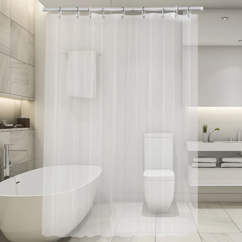 

Набор из 12 водонепроницаемых прозрачных шторок для душа из ЭВА, устойчивых к плесени, для дома, отеля, путешествий, 200x180 см