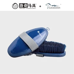 Brosse à poils doux pour cheval, brosse à cheval bleue antidérapante, outils de lavage, 8801064