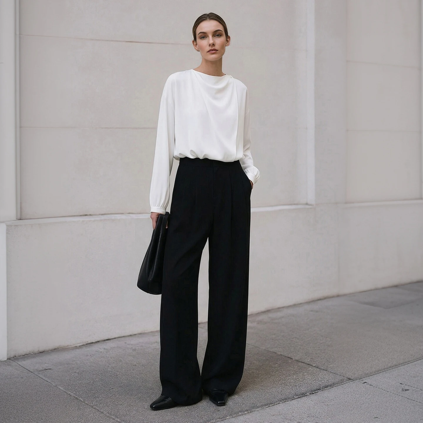 Amii 2026 Autumn Women Blouse - Wrap Blouse Chiffon 评论和价格