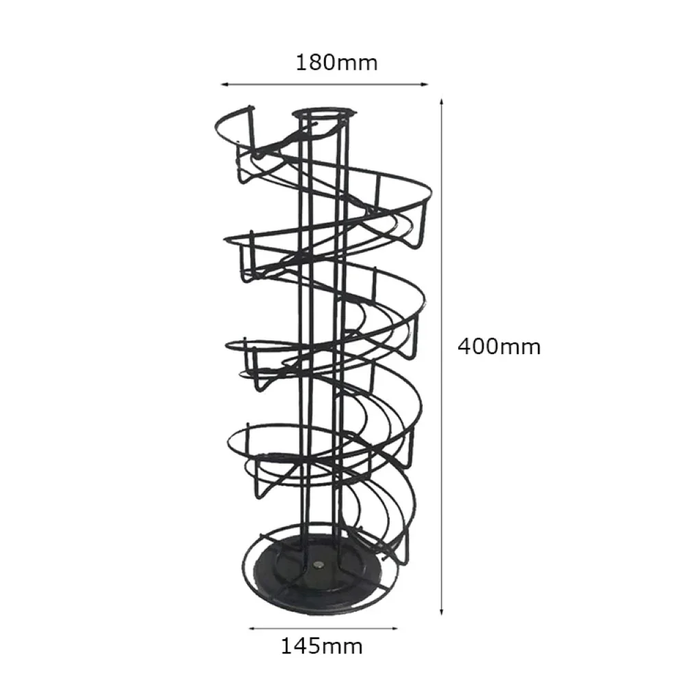 Revolving Rotating Spiral 40 Capsule Coffee Pod Holder Tower Stand Rack for Dolce Gusto Nespresso K-cup Nespresso Capsule Holder