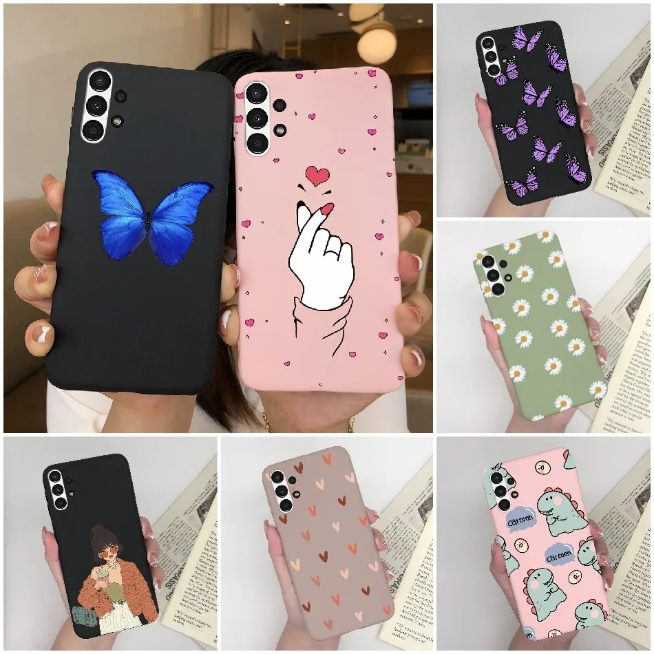 For Samsung Galaxy A13 Phone Case SM-A135F Cute Bumper Cartoon Silicone Soft Funda Cover For Samsung A 13 GalaxyA13 Coque Capa