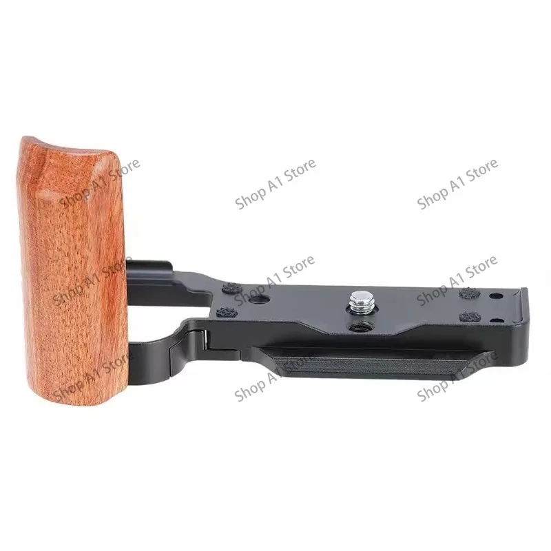 New wooden quick-release plate for handle L-plates compatible with Sony ZV-E10/ZVE10 camera controllers