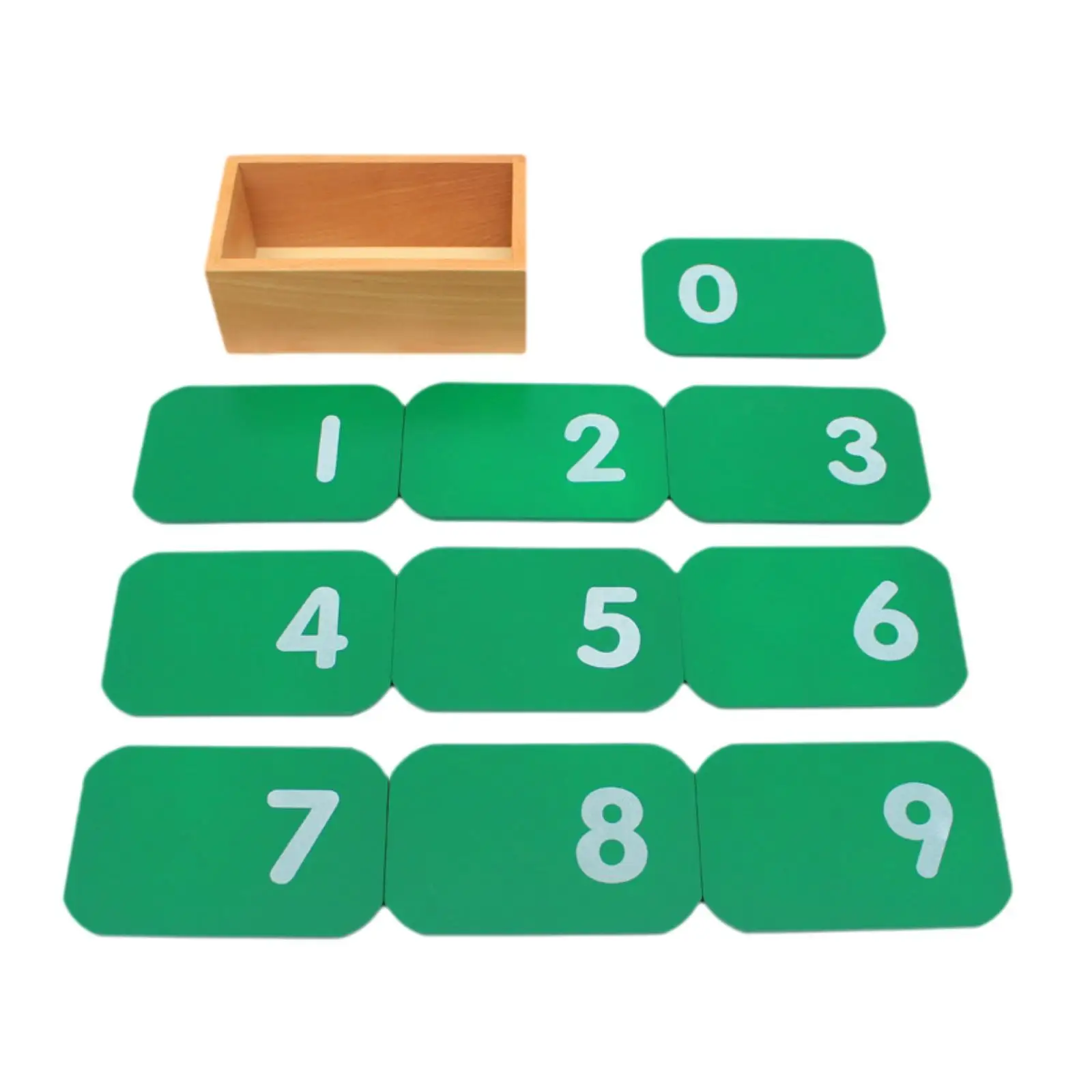 Carte con numeri matematici Giocattolo Montessori Strumento educativo per l'educazione precoce 0-9 Carte di apprendimento per 3 -4 anni Apprendimento prescolare