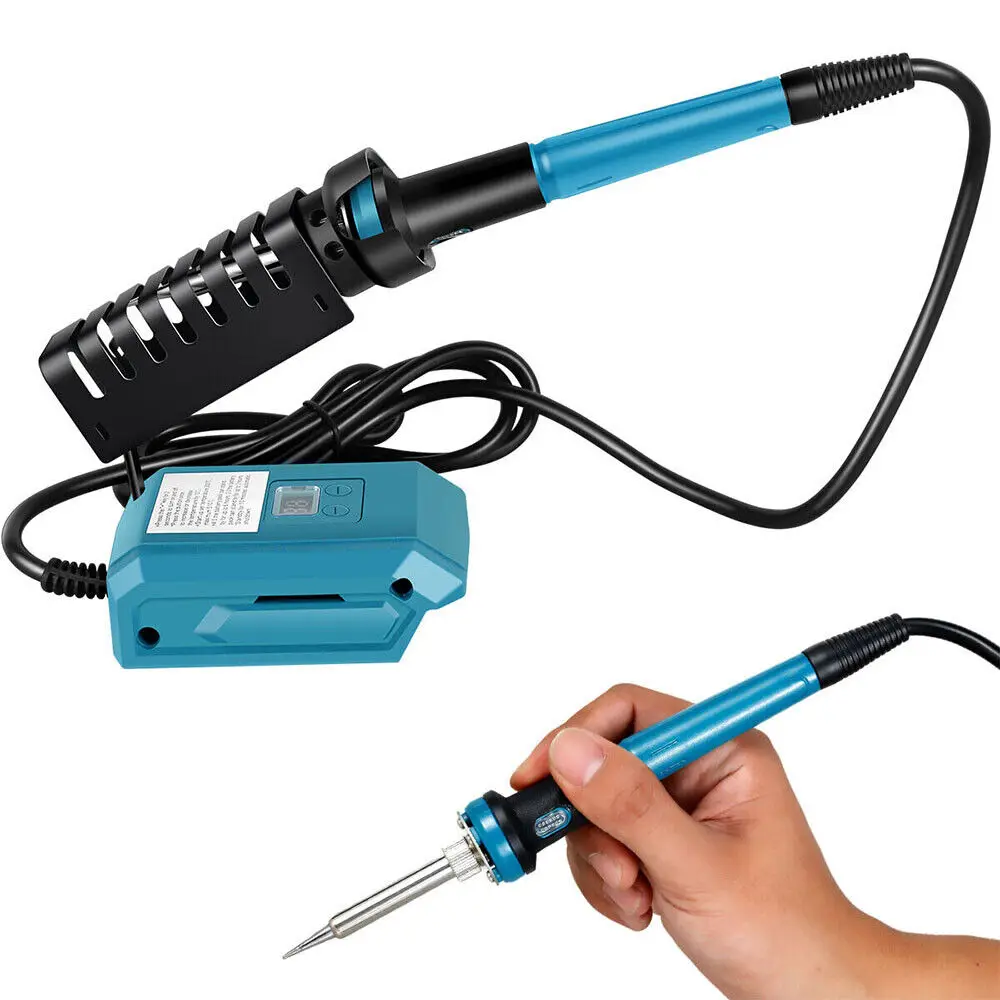 60WCordles Soldering Iron Rechargeable Electric Soldering Iron Adjusting Temperature Soldering Table Tool For No Makita Battery