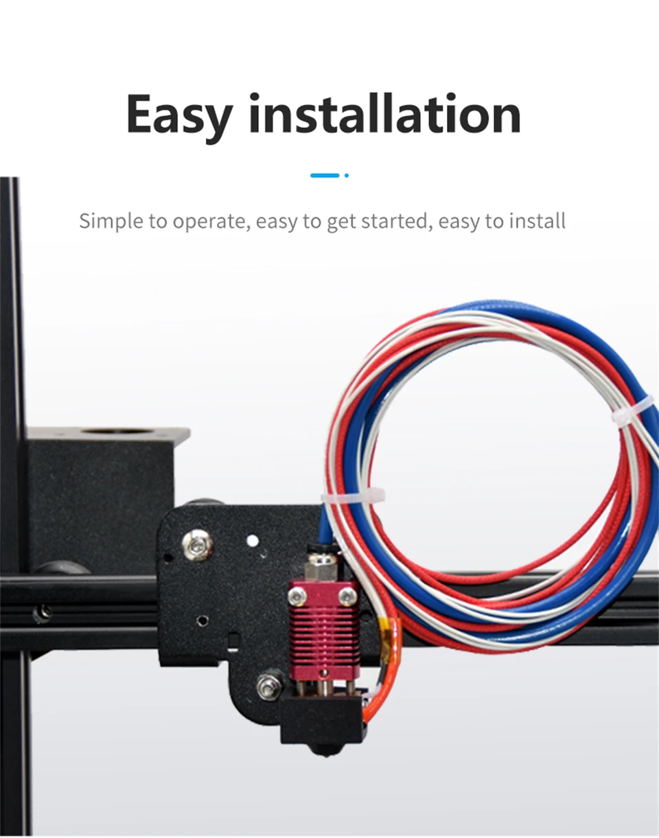 3D-Druckerteile Hotend montiert Extruder Metall Hotend Kit für Creality Ender 3 Ender 3 V2 Ender 3 Pro CR10s Hotend Extruder Kit – Detail 6