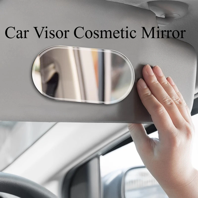 Passenger Side Touch-Up Mirror for Car Visor – Universal Cosmetic Mirror, Interior Decoration