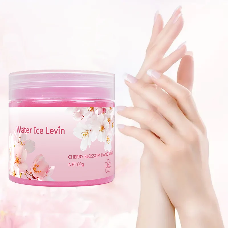 Water Ice Levin Cherry Blossom Hand Mask Glycerin Nourishes Moisturizes Softens Dry Rough Hands 60g