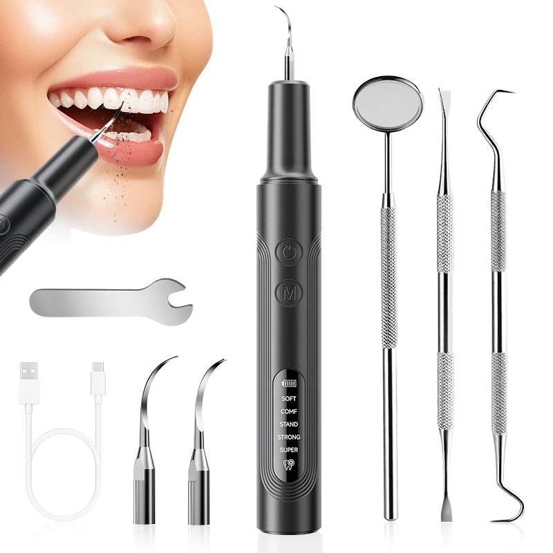 

4100 Вт вибрационный ультразвуковой стоматологический скалер для удаления зубного камня со светодиодной подсветкой, бытовая бытовая техника, инструменты для чистки зубов