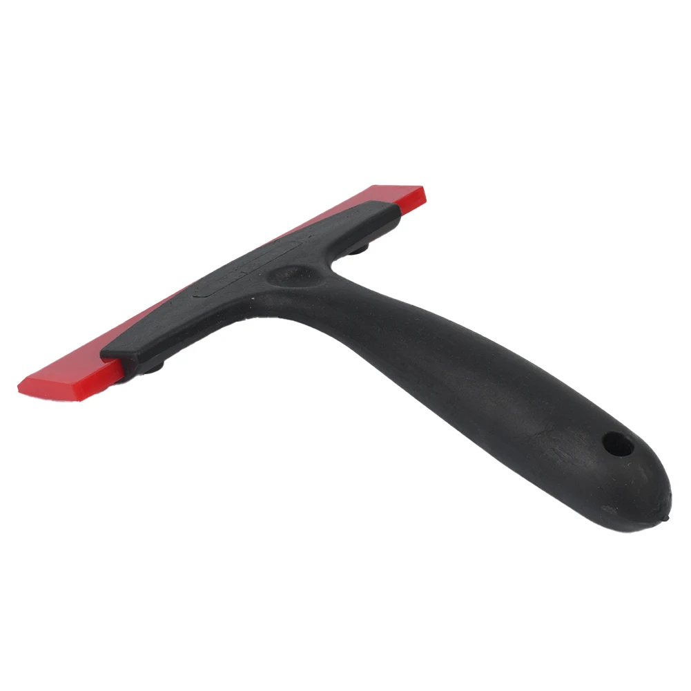 Scraper Cleaning Scraper Bathroom Kitchen Car Cleaning Shovels Silicone Tile Tool 1PC Black+Red Film 180x140mm