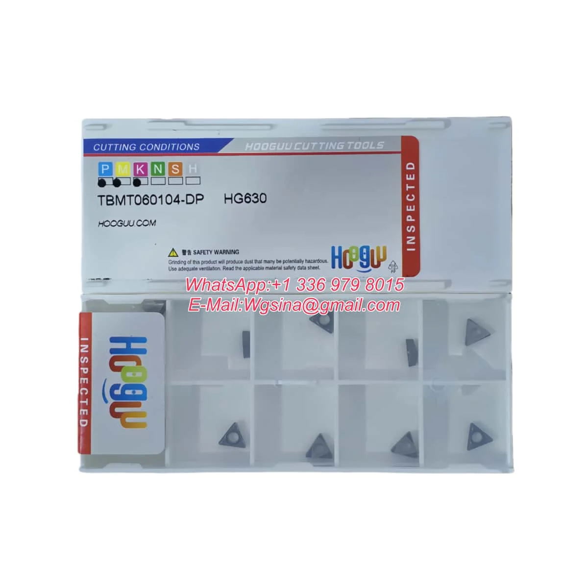 HOOGUU TBMT Turning Insert Coated Cemented Carbide -DP HG610/630 Insert Size 060102/060104 for Metalworking