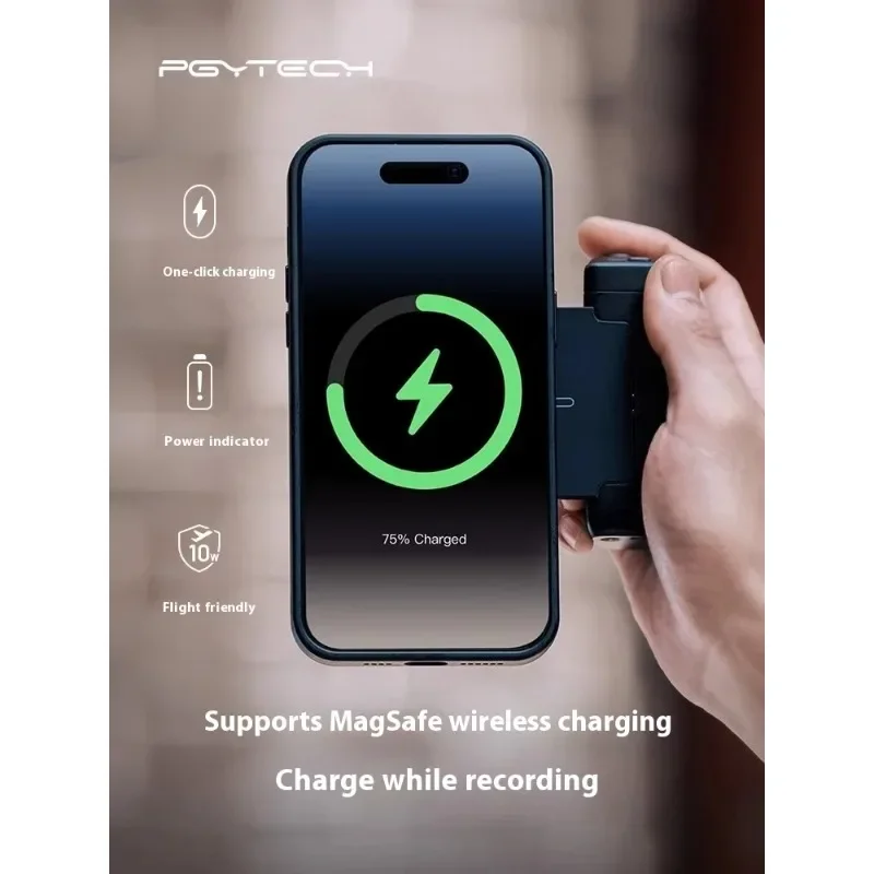 PGYTECH MagCam Mobile Phone Camera Handle 3000mAh Remote Control Bluetooth Magnetic Fill Light for Cell Phone MagGlow Assistant