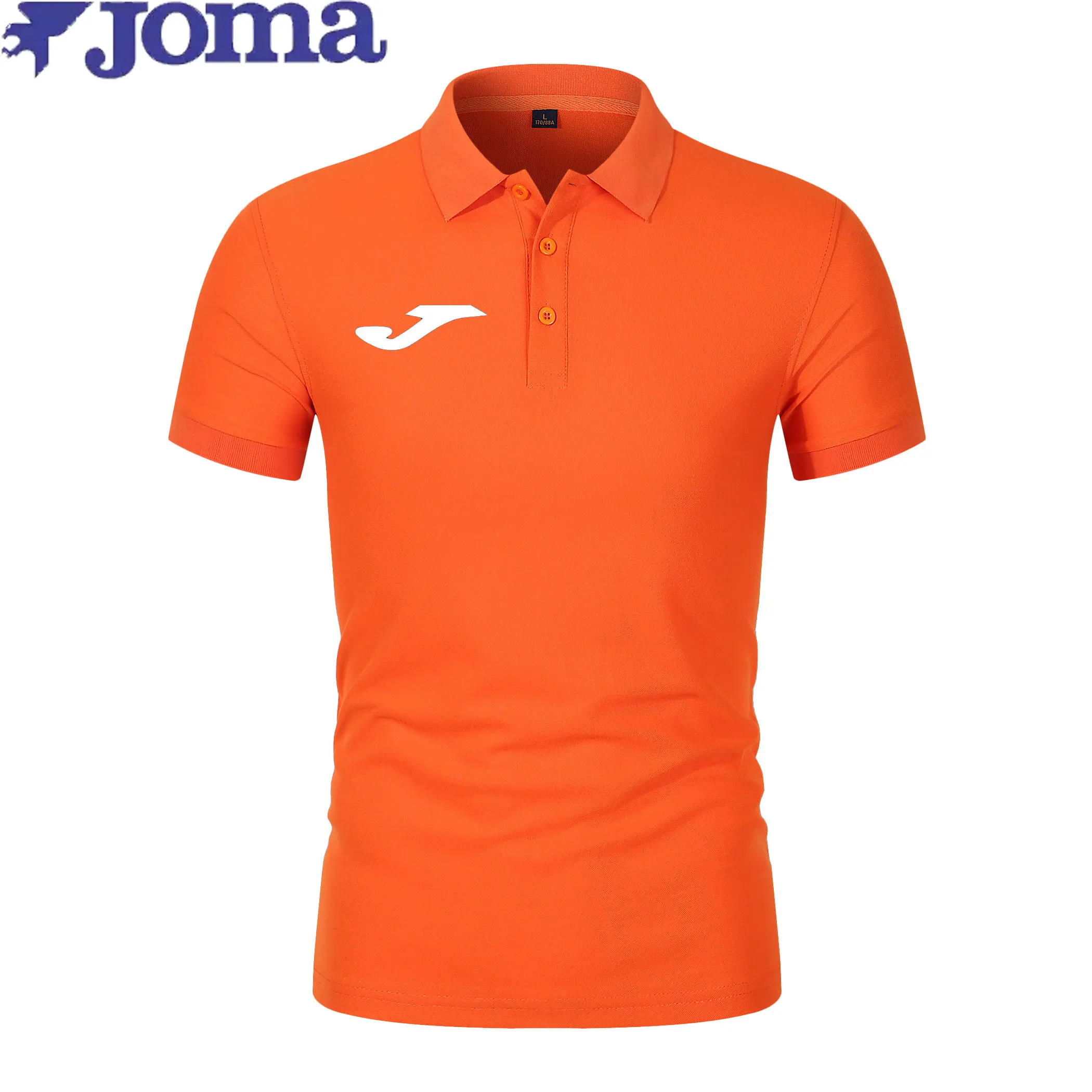 The 2026 new joma brand men's short-sleeved Polo shirt features fashionable prints, a classic, casual and well-fitting solid-col — купить у AliExpress WW
