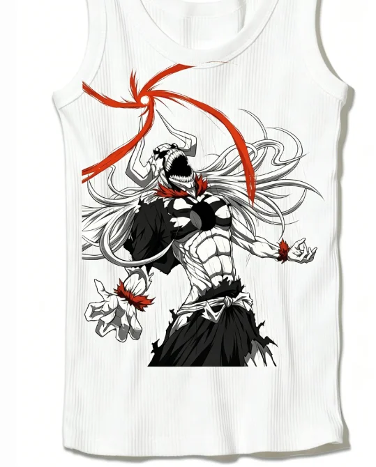Bleach Ribbed Tank Streetwear Anime Lover New Model personality Clothes Year round clothing Unisex high quality Couples soft tee