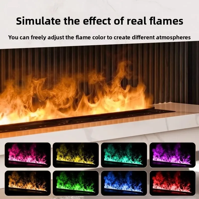 Simulated flame ambient light fireplace core humidification decoration y
