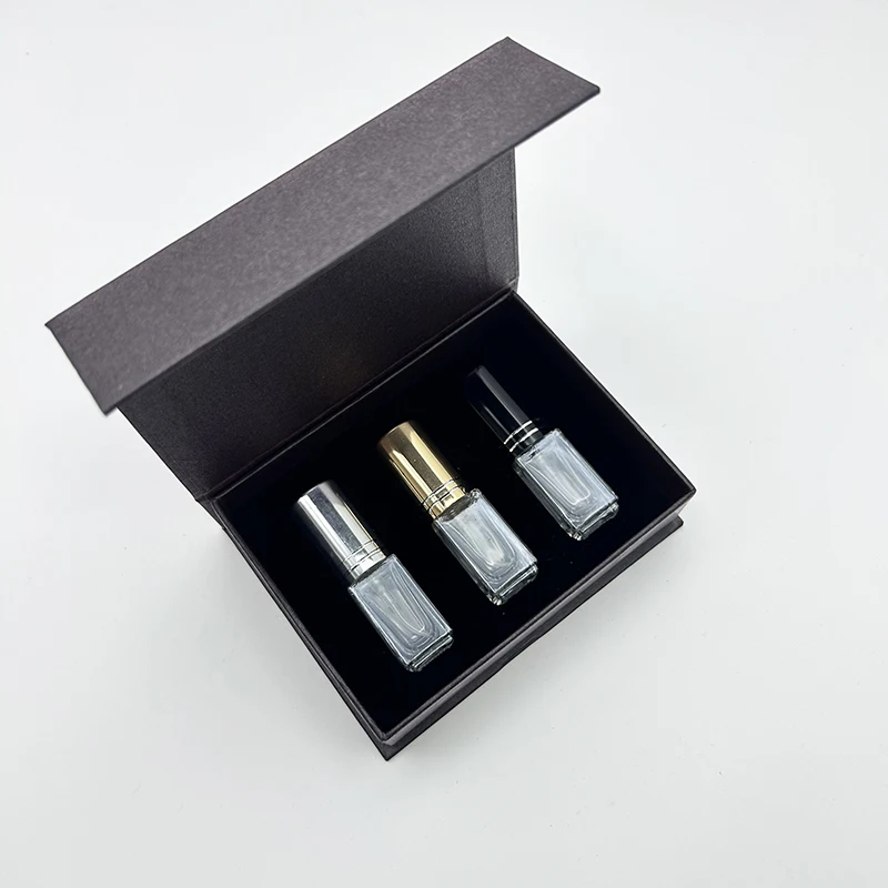 3ml Double Lines Perfume Bottle with Box Packaging Aluminium Spray Bottle for Gift Sample Mini Bottle Parfume Makeup Wholesale