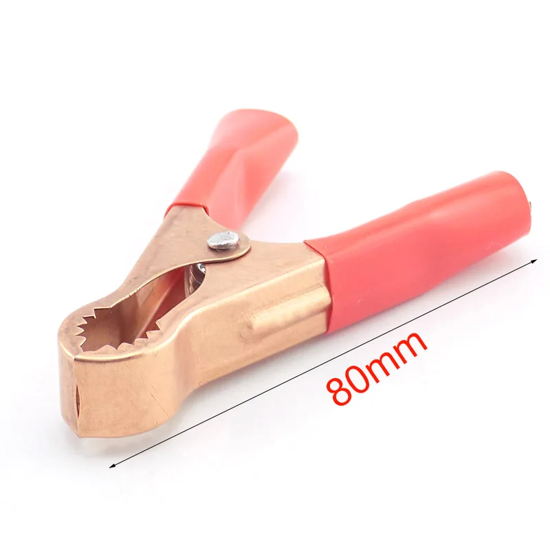 50A 80mm DIY Connector Electric Alligator Clips car Battery Clamps For Car Test Probe Crocodile Clip Electrical Tools