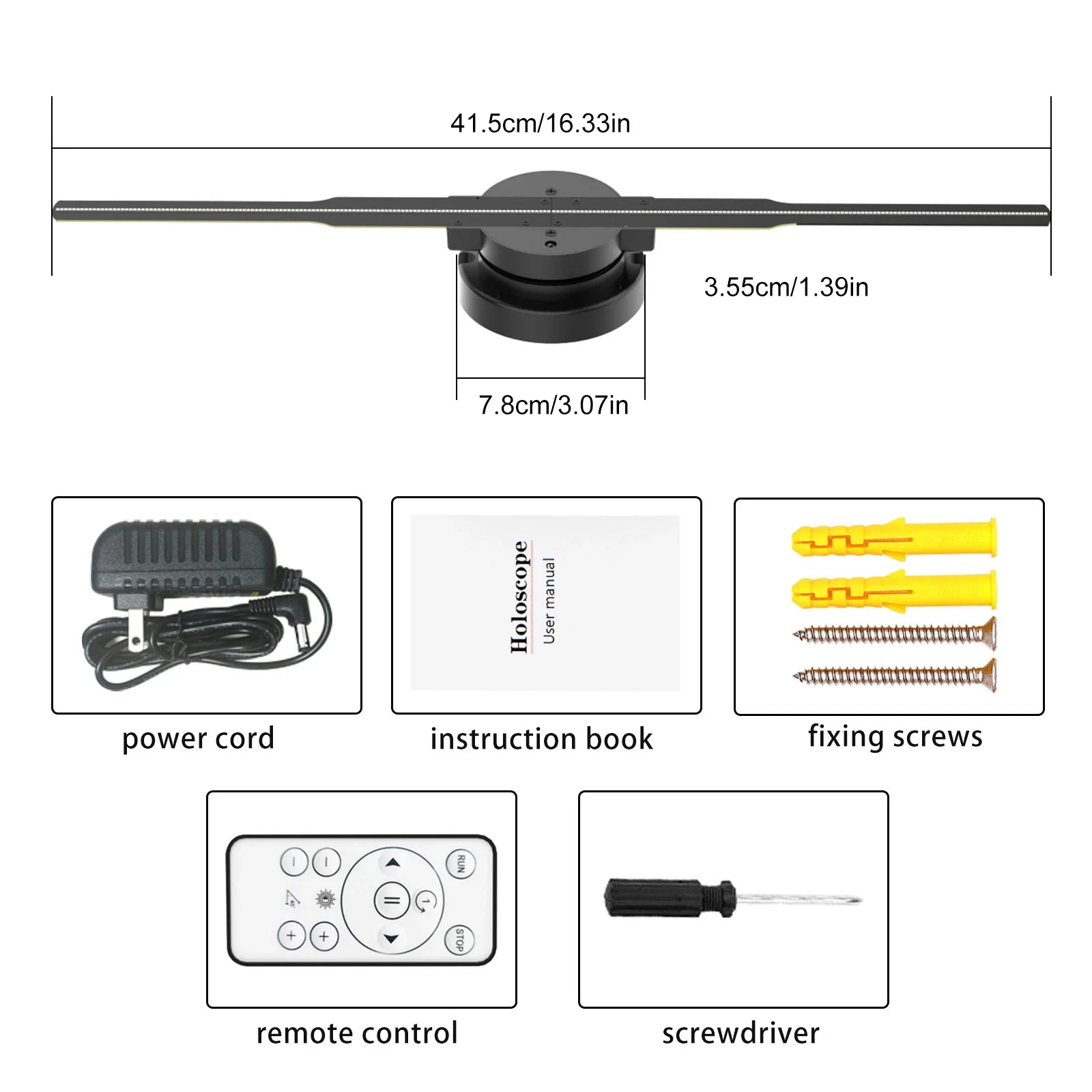 Proyector de holograma con ventilador 3D de ojo desnudo PD42, alto brillo, montado en la pared, Wifi, señal Led, reproductor de lámpara holográfica, pantalla publicitaria