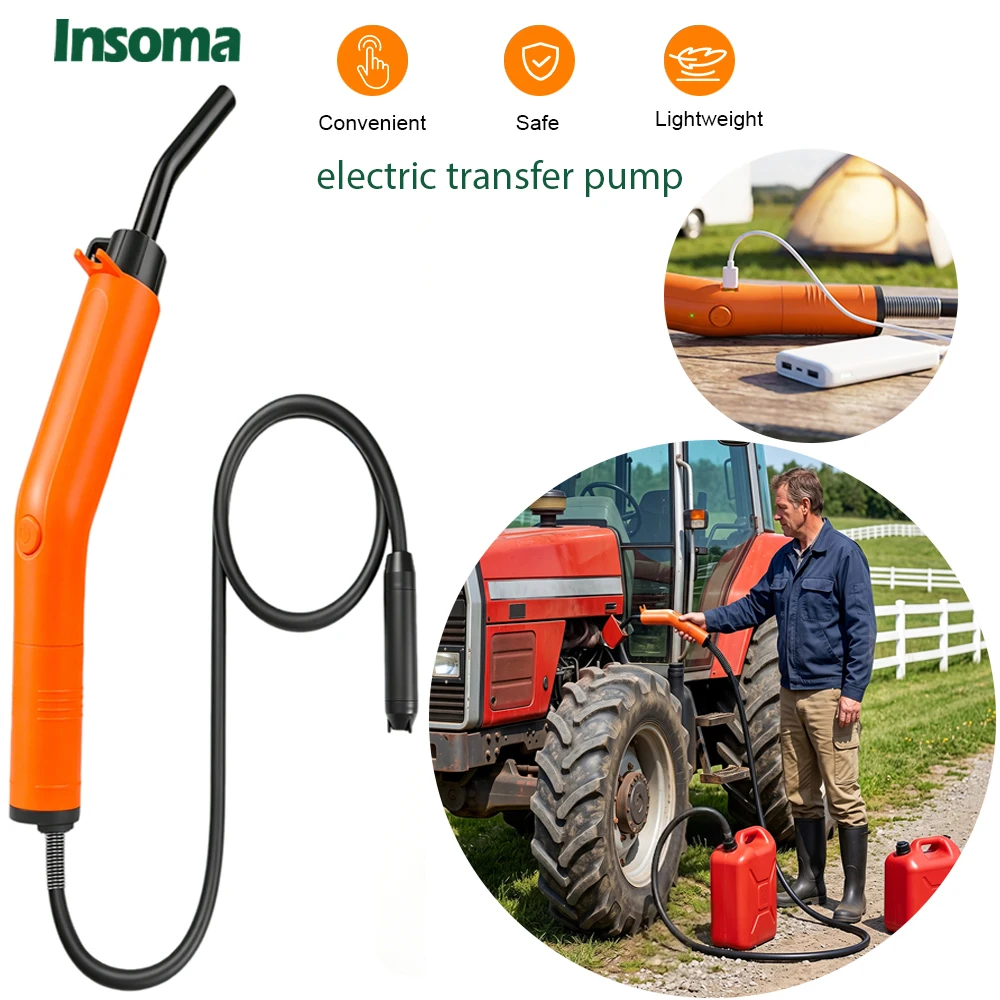 Diesel Water Pump - INSOMA USB Rechargeable Portable Electric Fuel