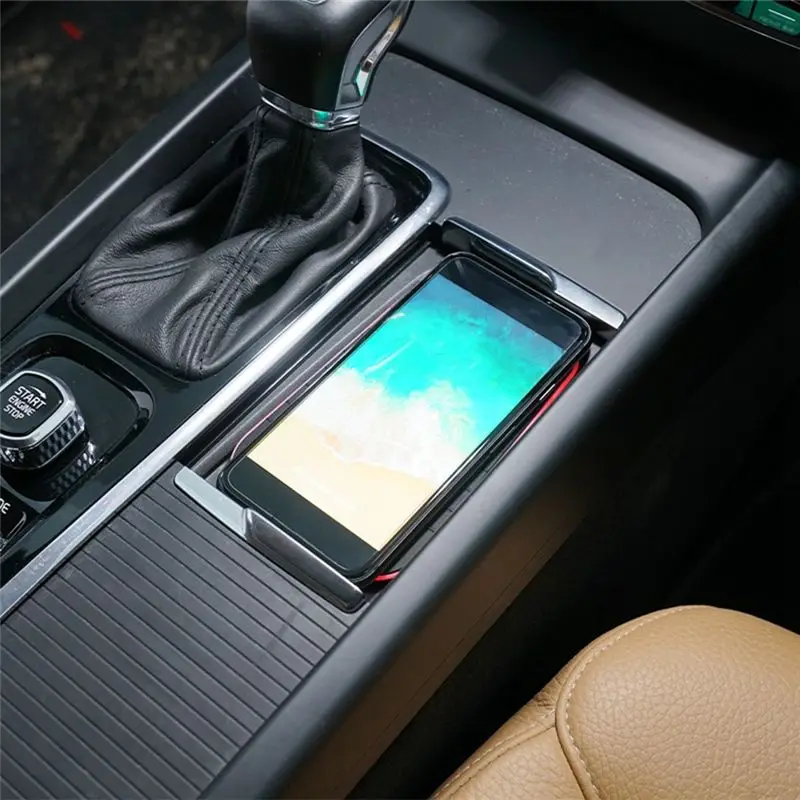 Best-Selling Modified Wireless Smart Phone Holde For Volvo XC90 S90 XC60 S60 2015-2020 Induction Wireless Fast Charg