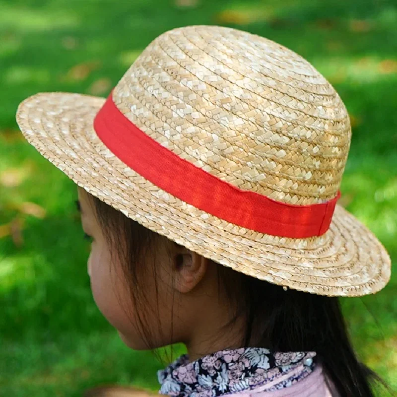 Luffy Straw Hat Anime One Piece cosplay Hat Adult and Children Outdoor Sunshade Hat Beach Hat UnisexThis hat features a uniqu