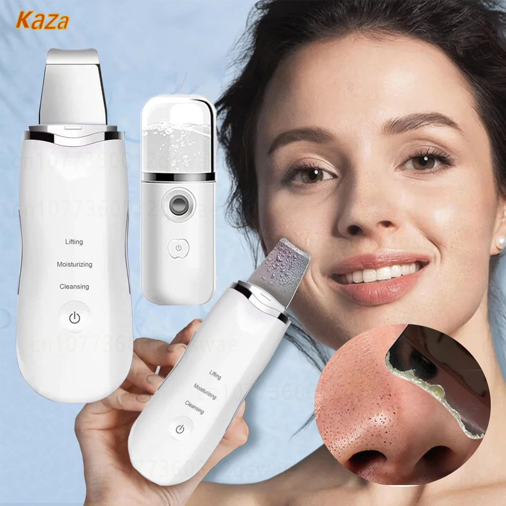 Electric Skin Scrubber Peeling Blackhead Remover Deep Face Acne Pore Cleaner Facial Spatula Shovel Cleanser Facial Cleansing