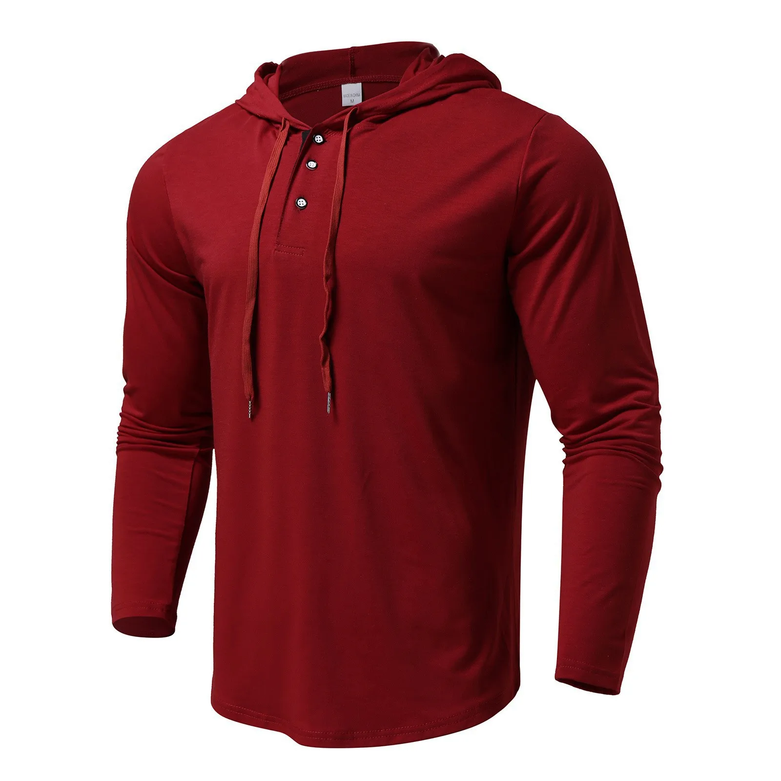 

2024 Spring and Autumn New Men's Solid Color Hoodie for Leisure Sports and Fitness Manufacturer Wholesale Men Clothing