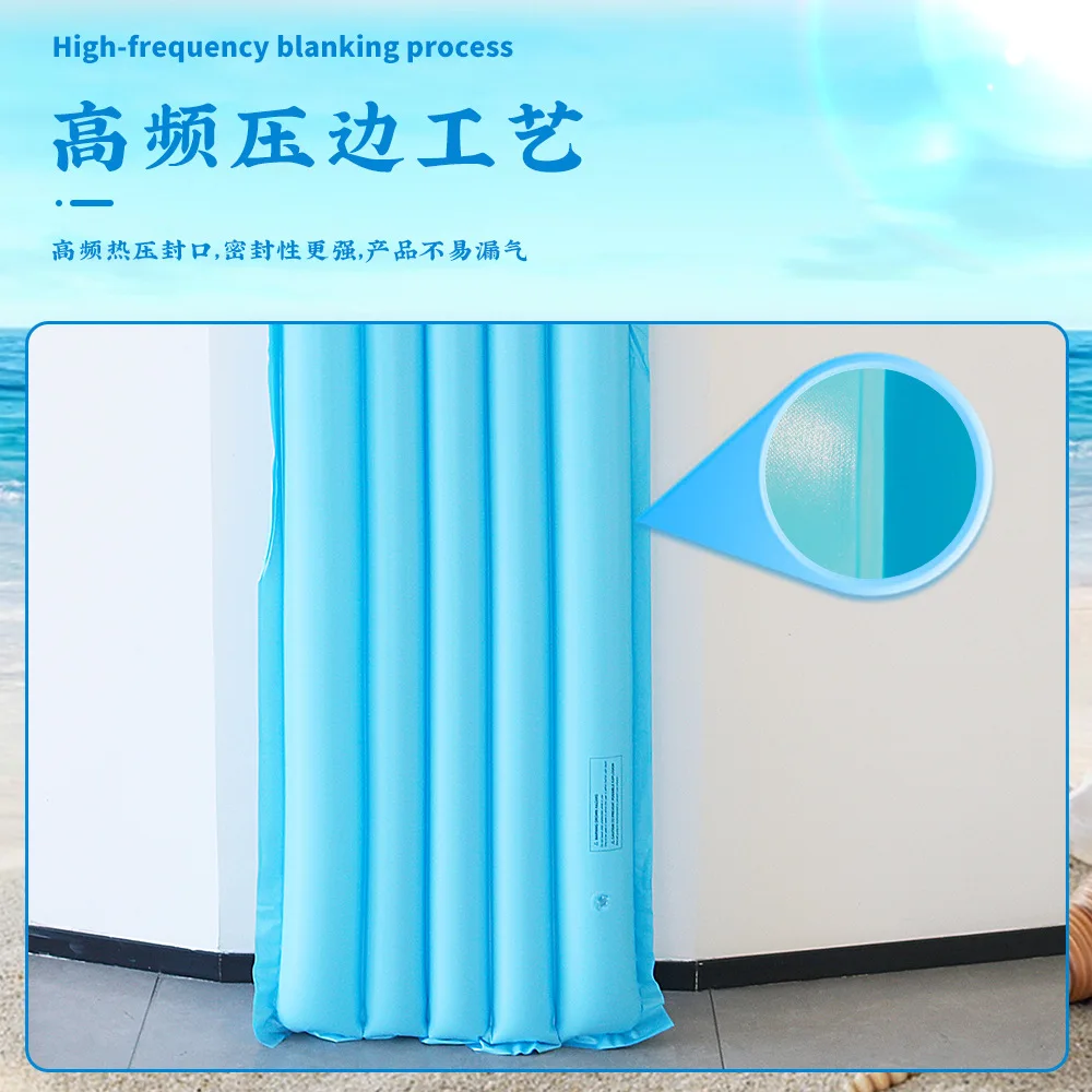 Rangée flottante gonflable de couleur, lit flottant gonflable simple pliable, chaise longue, lit d'eau gonflable pour piscine