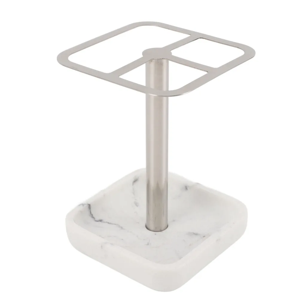 

Stainless Steel Toothbrush Holder 3 Slots Rustproof Toothbrush Organizer Modern Multi-Functional Toothpaste Storage Stand
