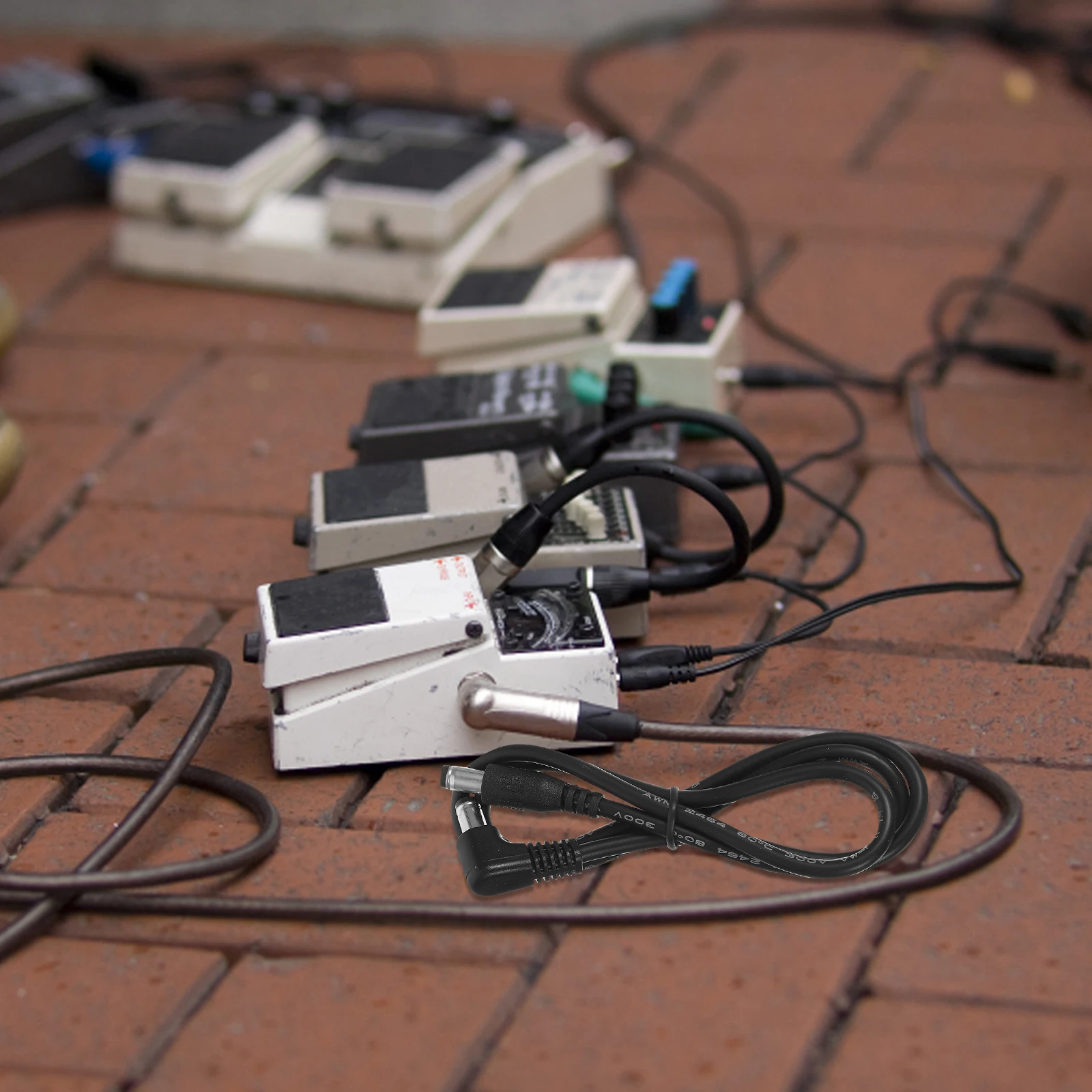 

2Pcs Power Cable Male Connector Effector Dc Cable Musical Instrument Supply Adapter Cord Stable for Guitar Pedal Long Life Low