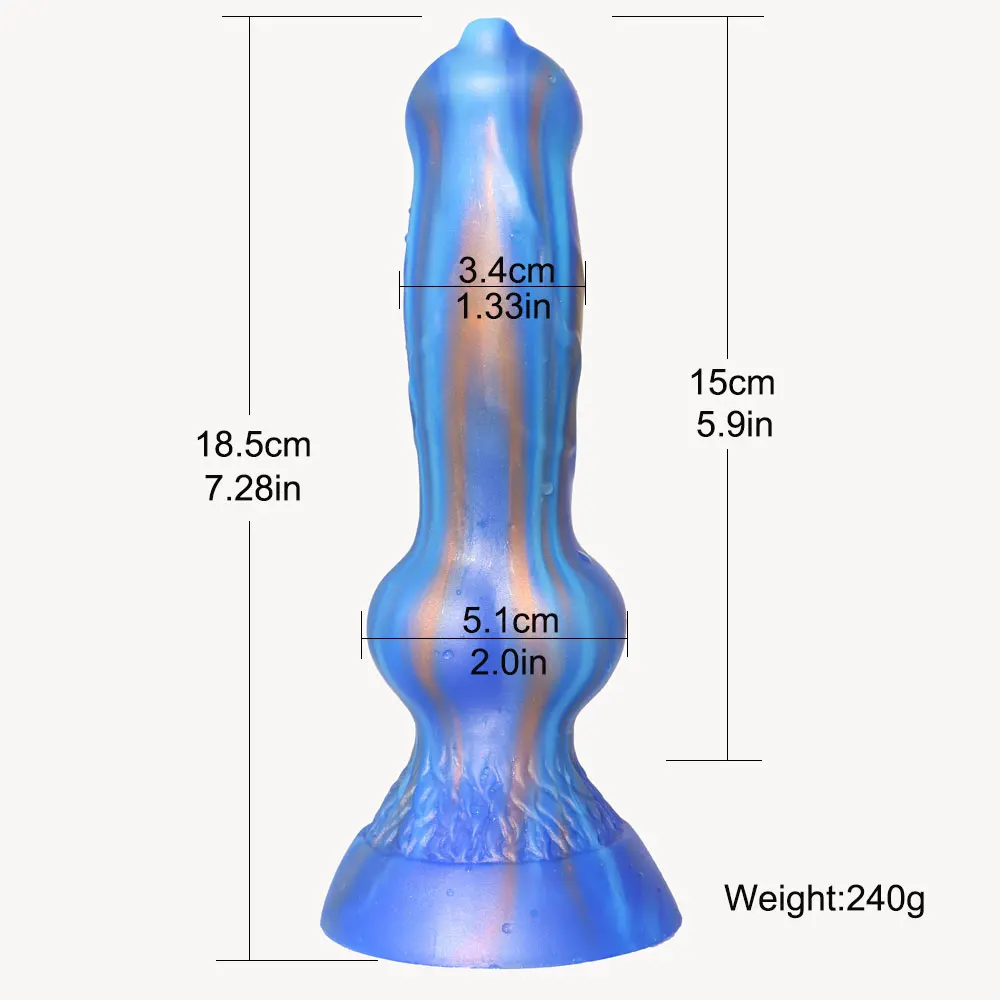 New Soft Penis Liquid Silicone Animal Wolf Dildo Suction Cup Realistic Dog Dildos Sex Toys for Women Lesbian Vagina Anal Massage