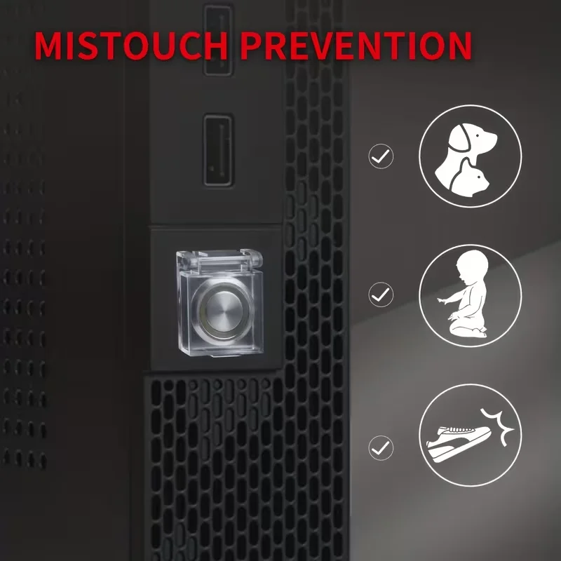3PCS 16mm Transparent Switch Protection Cover Button Switch Protection Box DIY Push Button Dust Box Power Safety Cover Cap