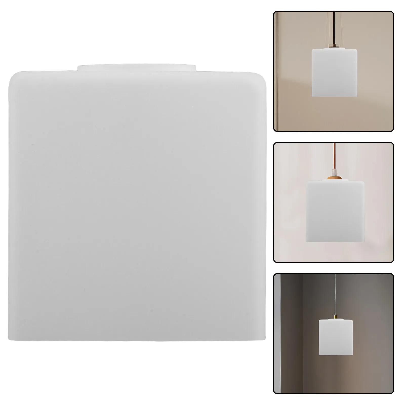 

Квадратный стеклянный светильник для столовой, современная подвесная потолочная лампа из прозрачного стекла для ресторана, кухни, дома, элегантное декоративное освещение