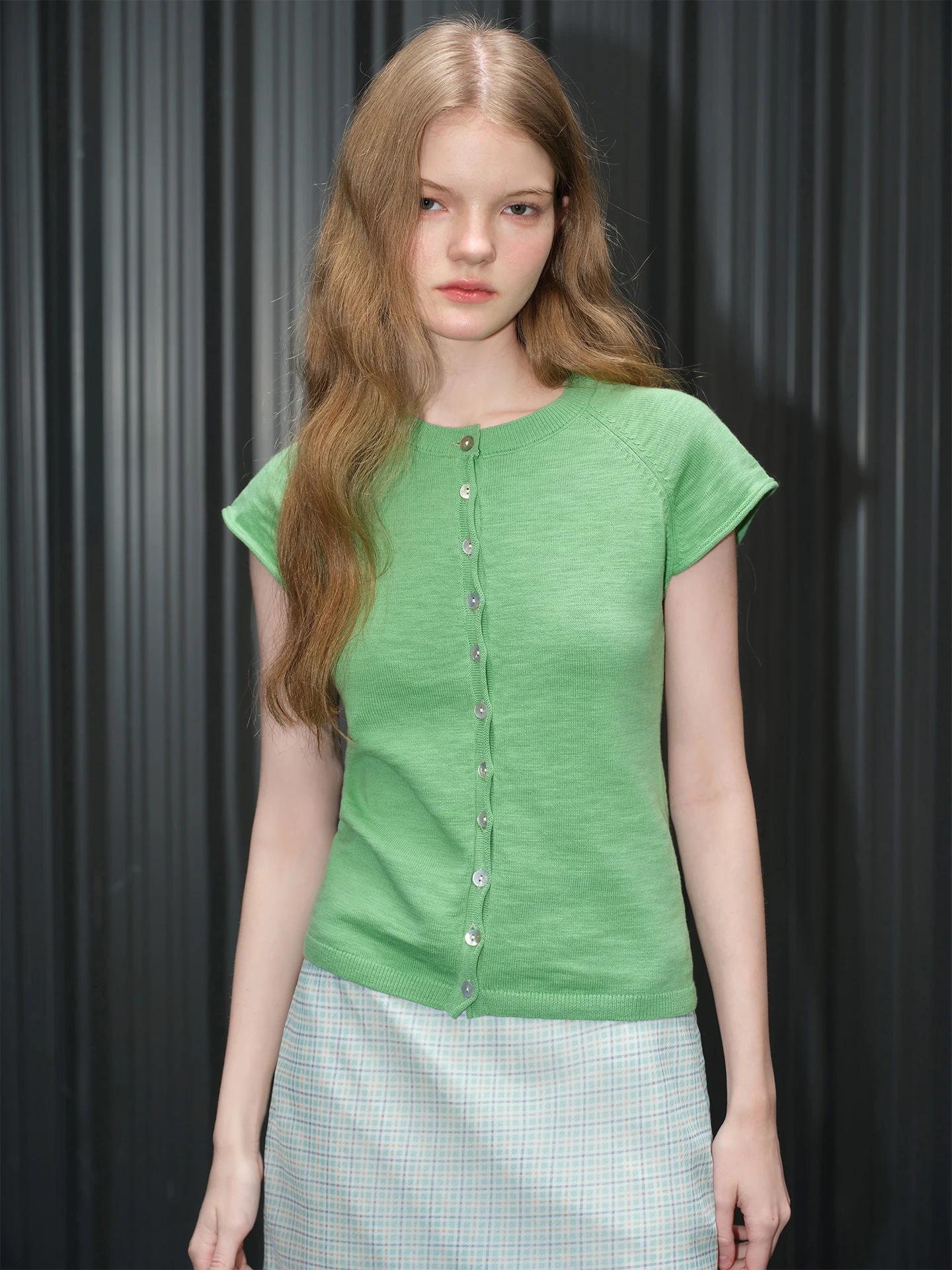 

Вязаный кардиган из чистого хлопка для женщин, приталенный, повседневный, весна 2026, модный тренд, дышащий, комфортный, Ciwalk