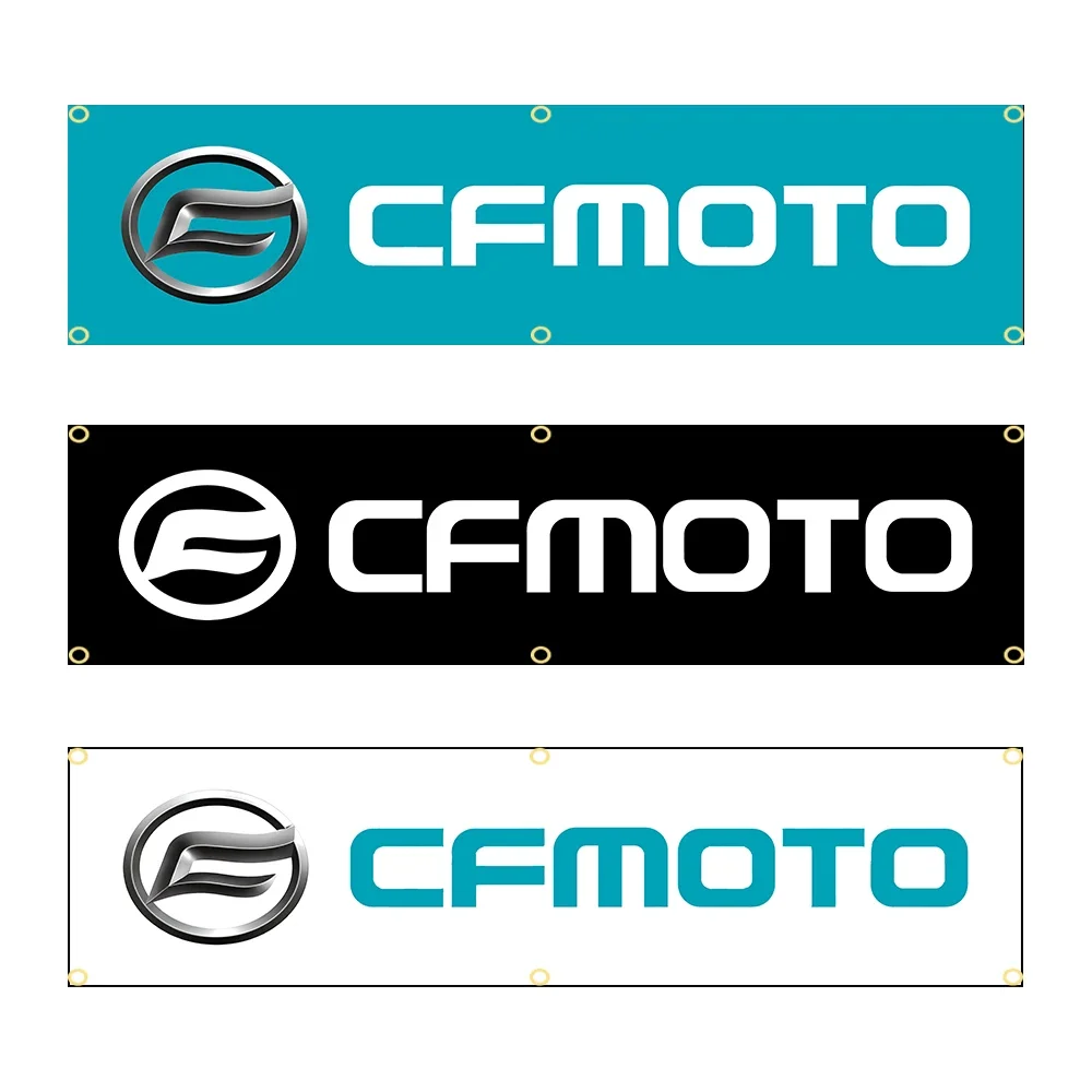

60X240cm Cfmotos Banner Flag Polyester Printed Garage or Outdoor Decoration Tapestry